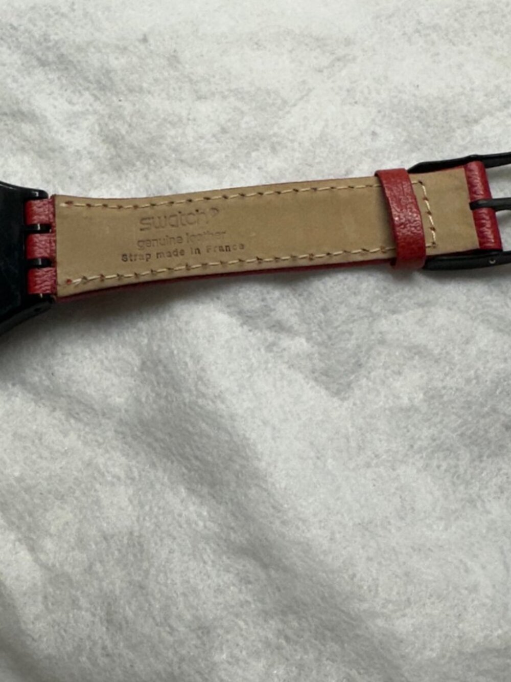 Swatch Watch Red Flame GB418 Vintage 1995 - Picture 5 of 7